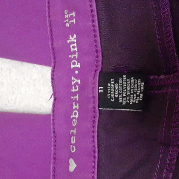 Celebrity Pink Purple jeans or pants. Size 11 - Picture 5 of 7